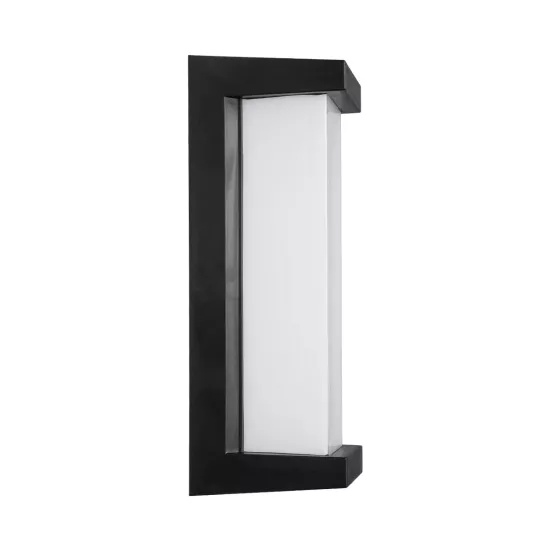 LOFT 60758 Μοντέρνο Φωτιστικό Τοίχου - Απλίκα LED 18W 1890lm 120° AC 220-240V Αδιάβροχο IP65 Φυσικό Λευκό 4500K - Bridgelux SMD Chip - Μαύρο Ματ - Μ24.5 x Π11 x Υ9.5cm - 3 Χρόνια Εγγύηση