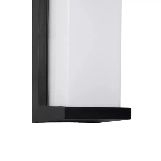 LOFT 60758 Μοντέρνο Φωτιστικό Τοίχου - Απλίκα LED 18W 1890lm 120° AC 220-240V Αδιάβροχο IP65 Φυσικό Λευκό 4500K - Bridgelux SMD Chip - Μαύρο Ματ - Μ24.5 x Π11 x Υ9.5cm - 3 Χρόνια Εγγύηση