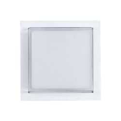 NEXUS 60769 Μοντέρνο Φωτιστικό Τοίχου - Απλίκα LED 10W 1050lm 120° AC 220-240V Αδιάβροχο IP65 Φυσικό Λευκό 4500K - Bridgelux SMD Chip - Λευκό Ματ - Μ17 x Π17 x Υ9cm - 3 Χρόνια Εγγύηση