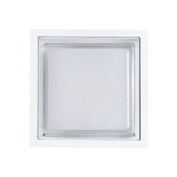 MAJESTIC 60775 Μοντέρνο Φωτιστικό Τοίχου - Απλίκα LED 10W 1050lm 120° AC 220-240V Αδιάβροχο IP65 Φυσικό Λευκό 4500K - Bridgelux SMD Chip - Λευκό Ματ - Μ17 x Π17 x Υ9cm - 3 Χρόνια Εγγύηση