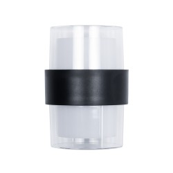 EMPIRE 60776 Μοντέρνο Φωτιστικό Τοίχου - Απλίκα LED 10W 1050lm 120° AC 220-240V Αδιάβροχο IP65 Φυσικό Λευκό 4500K - Bridgelux SMD Chip & TÜV SÜD Driver - Διάφανο & Μαύρο Ματ - M10 x Π11 x Υ13.5cm - 3 Χρόνια Εγγύηση