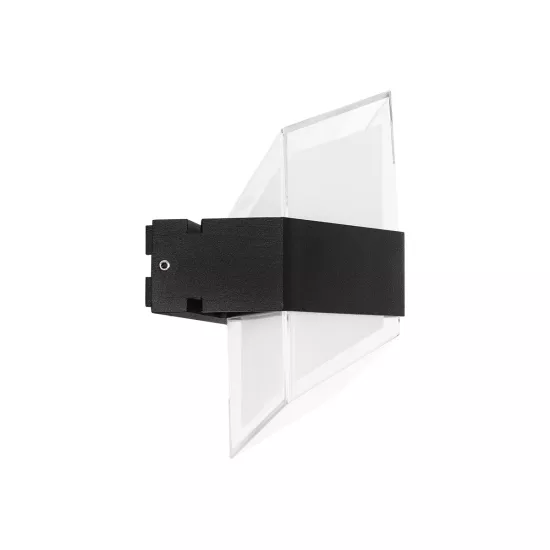 EMPIRE 60780 Μοντέρνο Φωτιστικό Τοίχου - Απλίκα LED 12W 1260lm 120° AC 220-240V Αδιάβροχο IP65 Φυσικό Λευκό 4500K - Bridgelux SMD Chip & TÜV SÜD Driver - Μαύρο Ματ - Μ18.5 x Π10 x Υ17.5cm - 3 Χρόνια Εγγύηση