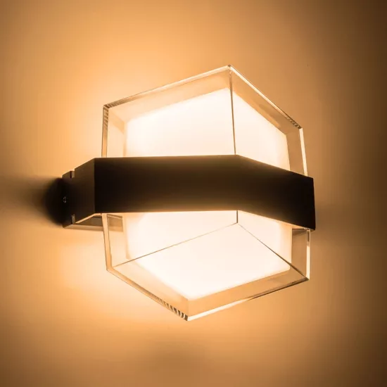 EMPIRE 60781 Μοντέρνο Φωτιστικό Τοίχου - Απλίκα LED 12W 1200lm 120° AC 220-240V Αδιάβροχο IP65 Θερμό Λευκό 2700K - Bridgelux SMD Chip & TÜV SÜD Driver - Μαύρο Ματ - Μ18.5 x Π10 x Υ17.5cm - 3 Χρόνια Εγγύηση