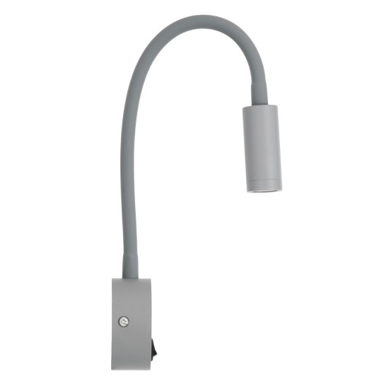 GOOSE 60877 Μοντέρνο Φωτιστικό Τοίχου - Απλίκα Ξενοδοχείου Bed Side LED 3W 300lm 36° AC 220-240V - Reading Light - Μ6.5 x Π15 x Υ24.5cm - Φυσικό Λευκό 4500K - Γκρι Ανθρακί - 3 Xρόνια Εγγύηση GOOSE 60877 Μοντέρνο Φωτιστικό Τοίχου - Απλίκα Ξενοδοχείου Bed Side LED 3W 300lm 36° AC 220-240V - Reading Light - Μ6.5 x Π15 x Υ24.5cm - Φυσικό Λευκό 4500K - Γκρι Ανθρακί - 3 Xρόνια Εγγύηση