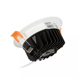 WATERA 60898 Χωνευτό Downlight Σποτ Panel Μπάνιου & WC LED 12W 1500lm 120° AC 220-240V Αδιάβροχο IP54 Ρυθμιζόμενο Λευκό CCT με Διακόπτη στο Σώμα 2700K/4500K/6000K Dimmable - Lumileds SMD Chip & TÜV SÜD Driver - Λευκό Ματ - Μ10.8 x Π10.8 x Υ3.2cm /