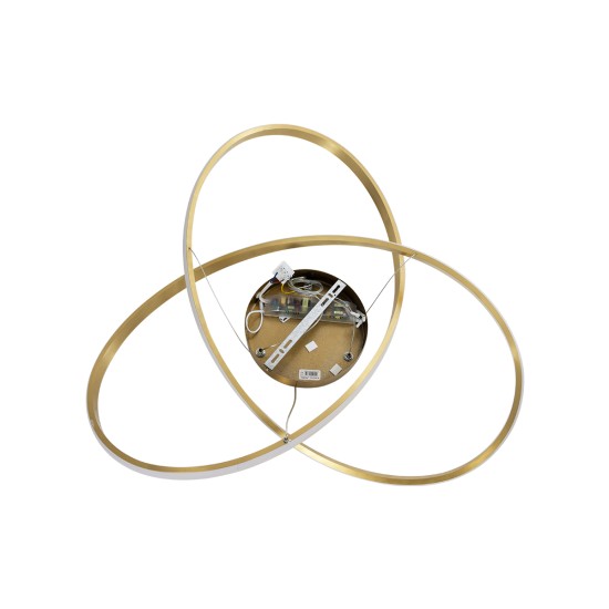 DEXTER 60916 Κρεμαστό Φωτιστικό Οροφής Design LED CCT 90W 10080lm 300° AC 220-240V - Εναλλαγή Φωτισμού μέσω Τηλεχειριστηρίου All In One Ψυχρό 6000k+Φυσικό 4500k+Θερμό 2700k Dimmable Φ73cm - Χρυσό Βούρτσας - 3 Years Warranty DEXTER 60916 Κρεμαστό Φωτιστικό Οροφής Design LED CCT 90W 10080lm 300° AC 220-240V - Εναλλαγή Φωτισμού μέσω Τηλεχειριστηρίου All In One Ψυχρό 6000k+Φυσικό 4500k+Θερμό 2700k Dimmable Φ73cm - Χρυσό Βούρτσας - 3 Years Warranty