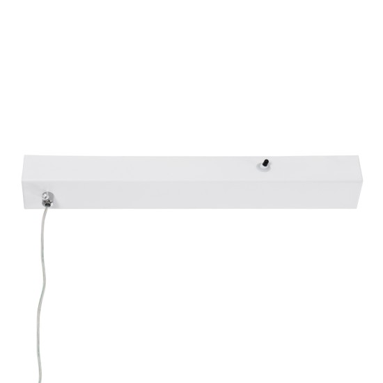 LINARIA 60922 Κρεμαστό Φωτιστικό Οροφής Design LED CCT 36W 4150lm 200° AC 220-240V - Εναλλαγή Φωτισμού μέσω Τηλεχειριστηρίου All In One Ψυχρό 6000k+Φυσικό 4500k+Θερμό 2700k Dimmable Μ120 x Π2 x Υ10cm - Λευκό - 3 Years Warranty