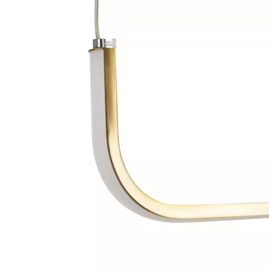 LINARIA 60923 Μοντέρνο Κρεμαστό Φωτιστικό Οροφής LED 36W 4150lm 180° AC 220-240V IP20 Ρυθμιζόμενο Λευκό CCT με Χειριστήριο από 2700K έως 6000K Dimmable - Lumileds SMD Chip - Χρυσό Βούρτσας - Μ120 x Π2 x Υ10cm - 3 Χρόνια Εγγύηση LINARIA 60923 Μοντέρνο Κρεμαστό Φωτιστικό Οροφής LED 36W 4150lm 180° AC 220-240V IP20 Ρυθμιζόμενο Λευκό CCT με Χειριστήριο από 2700K έως 6000K Dimmable - Lumileds SMD Chip - Χρυσό Βούρτσας - Μ120 x Π2 x Υ10cm - 3 Χρόνια Εγγύηση
