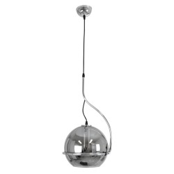 GLASSO 60928 Μοντέρνο Κρεμαστό Φωτιστικό Οροφής με Ντουί 1 x E27 AC 220-240V IP20 - Ασημί - Μ27 x Π27 x Υ52cm