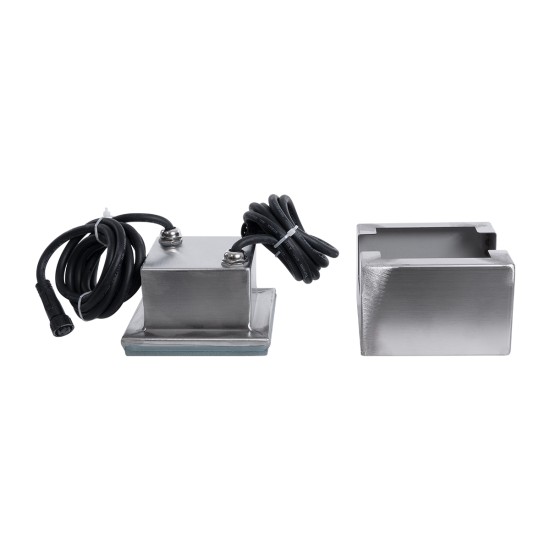CYBOLITHOS 60947 Χωνευτό Φωτιστικό Σποτ Δαπέδου LED 2W 265lm 120° DC 24V Αδιάβροχο IP68 IK06 Μ10 x Π10 x Υ8cm 4500K Dimmable - Tempered Γαλακτερό Γυαλί & Ανοξείδωτο Ατσάλι - Bridgelux Chip - 3 Χρόνια Εγγύηση