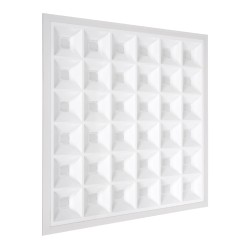 ZEUS 60968 Χωνευτό Panel Οροφής 60x60 με Anti Glare Reflector LED 48W 7440lm 120° CRI≥85Ra UGR<19 AC 220-240V IP20 Ψυχρό Λευκό 6000K - Lumileds SMD Chip & TÜV SÜD Driver - Λευκό Γαλακτερό - Μ60 x Π60 x Υ3.3cm / Q56 x 56cm - 5 Χρόνια Εγγύηση