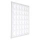 ZEUS 60968 Χωνευτό LED Panel 60x60cm 48W 7440lm 120° CRI≥86Ra UGR<19 Anti-Glare Shield Diffuser AC 220-240V IP44 Μ60 x Π60 x Υ3.3cm - Ψυχρό Λευκό 6000K - Bridgelux High Lumen Chips - TÜV Certified Driver - 5 Years Warranty