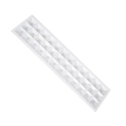 ZEUS 60971 Χωνευτό Panel Οροφής 120x30 με Anti Glare Reflector LED 48W 7440lm 120° CRI≥85Ra UGR<19 AC 220-240V IP20 Ψυχρό Λευκό 6000K - Lumileds SMD Chip & TÜV SÜD Driver - Λευκό Γαλακτερό - Μ120 x Π30 x Υ3.3cm / Q116 x 26cm - 5 Χρόνια Εγγύηση