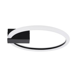 CINDERELLA 60976 Μοντέρνο Φωτιστικό Οροφής LED 16W 1792lm 360° AC 220-240V IP20 Ρυθμιζόμενο Λευκό CCT με On/Off 2700K/4500K/6000K - Lumileds SMD Chip - Μαύρο Ματ - Μ28.5 x Π28.5 x Υ5cm - 3 Χρόνια Εγγύηση