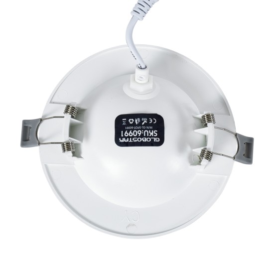 LEXIS JOINT 60990 Χωνευτό LED Κινούμενο Spot Downlight 7W 680lm 45° AC 220-240V IP44 Φ12cm x Υ3.1cm - Στρόγγυλο - Λευκό - Φυσικό Λευκό 4500K - Bridgelux Chip - TÜV Certified Driver - 5 Years Warranty LEXIS JOINT 60990 Χωνευτό LED Κινούμενο Spot Downlight 7W 680lm 45° AC 220-240V IP44 Φ12cm x Υ3.1cm - Στρόγγυλο - Λευκό - Φυσικό Λευκό 4500K - Bridgelux Chip - TÜV Certified Driver - 5 Years Warranty
