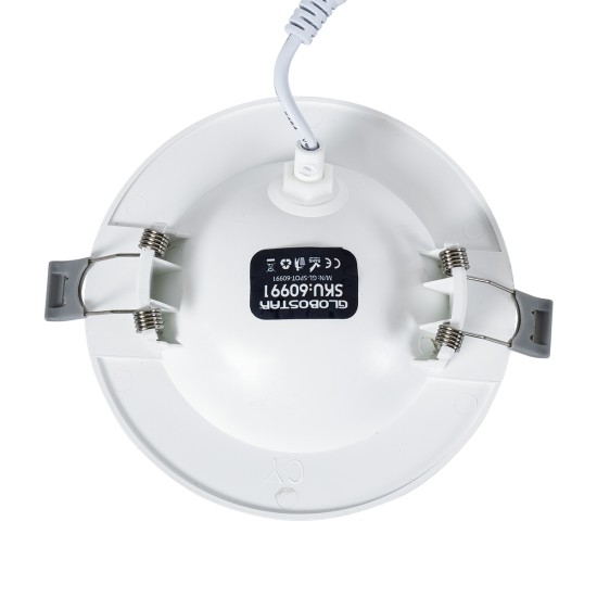 LEXIS JOINT 60991 Χωνευτό LED Κινούμενο Spot Downlight 7W 660lm 45° AC 220-240V IP44 Φ12cm x Υ3.1cm - Στρόγγυλο - Λευκό - Θερμό Λευκό 2700K - Bridgelux Chip - TÜV Certified Driver - 5 Years Warranty LEXIS JOINT 60991 Χωνευτό LED Κινούμενο Spot Downlight 7W 660lm 45° AC 220-240V IP44 Φ12cm x Υ3.1cm - Στρόγγυλο - Λευκό - Θερμό Λευκό 2700K - Bridgelux Chip - TÜV Certified Driver - 5 Years Warranty