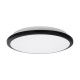 TUFFIN 60996 Πλαφονιέρα Οροφής LED 24W 2760lm 120° AC 220-240V Αδιάβροχη IP54 Φ30 x Υ6.5cm Ψυχρό Λευκό 6000K - Μαύρο - Bridgelux Chips - 3 Years Warranty