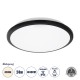 TUFFIN 60997 Πλαφονιέρα Οροφής LED 24W 2640lm 120° AC 220-240V Αδιάβροχη IP54 Φ30 x Υ6.5cm Φυσικό Λευκό 4500K - Μαύρο - Bridgelux Chips - 3 Years Warranty