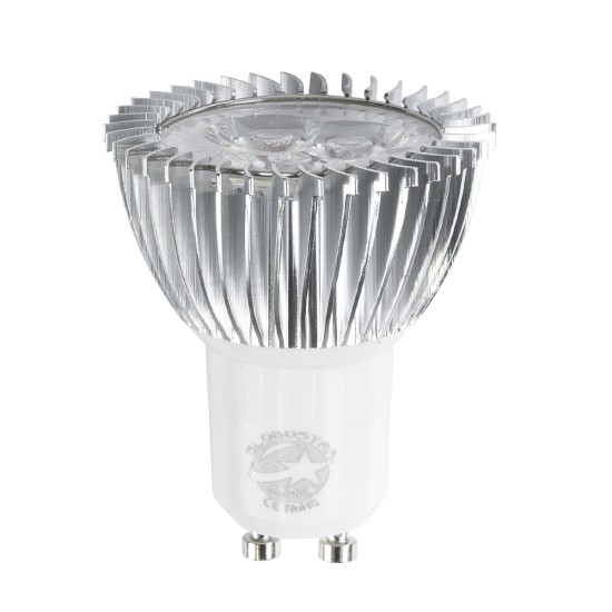 76041 Σποτ LED GU10 MR16 3W 280m 45° AC 220-240V IP20 Φ5 x Υ5.5cm Φυσικό Λευκό 4500K Dimmable - 3 Χρόνια Εγγύηση