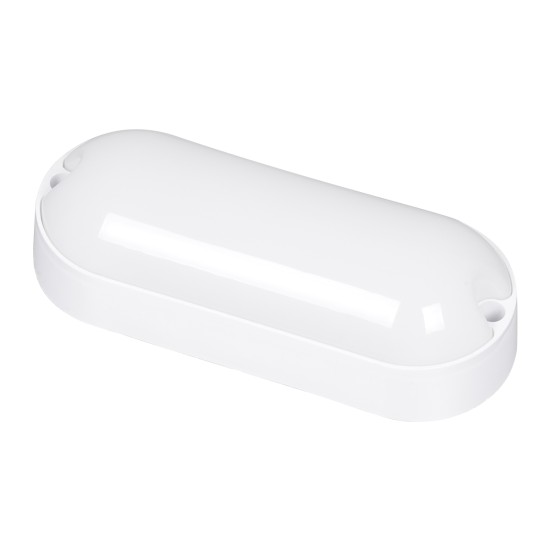 HOMIE 61002 Φωτιστικό Καραβοχελώνα Τοίχου - Απλίκα LED 11W 918lm 180° AC 220-240V Αδιάβροχο IP65 Θερμό Λευκό 2700K - Lumileds SMD Chip - Λευκό Γαλακτερό - Μ17 x Π7 x Υ4.5cm - 3 Χρόνια Εγγύηση