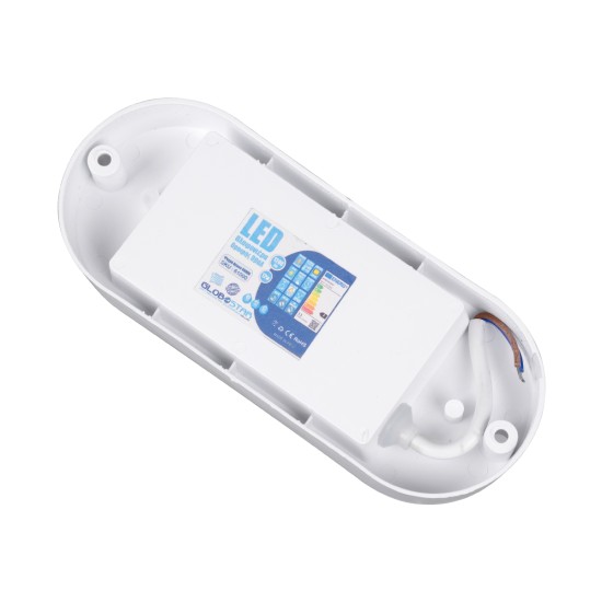 HOMIE 61002 Φωτιστικό Καραβοχελώνα Τοίχου - Απλίκα LED 11W 918lm 180° AC 220-240V Αδιάβροχο IP65 Θερμό Λευκό 2700K - Lumileds SMD Chip - Λευκό Γαλακτερό - Μ17 x Π7 x Υ4.5cm - 3 Χρόνια Εγγύηση