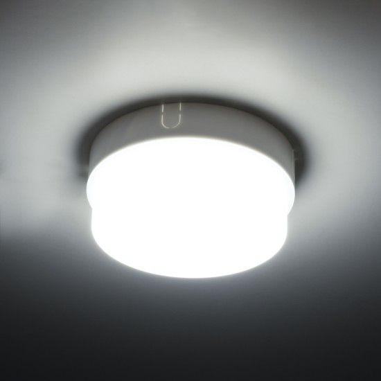 REVANO 61011 LED Πλαφονιέρα Οροφής Στρόγγυλη Φ12 12W 1200lm 180° AC 220-240V Αδιάβροχη IP54 Φ12 x Υ4.5cm Ψυχρό Λευκό 6000K - 2 Χρόνια Εγγύηση REVANO 61011 LED Πλαφονιέρα Οροφής Στρόγγυλη Φ12 12W 1200lm 180° AC 220-240V Αδιάβροχη IP54 Φ12 x Υ4.5cm Ψυχρό Λευκό 6000K - 2 Χρόνια Εγγύηση
