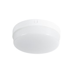 REVANO 61016 Φωτιστικό Πλαφονιέρα Οροφής LED 15W 1350lm 180° AC 220-240V Αδιάβροχο IP54 Θερμό Λευκό 2700K - Lumileds SMD Chip - Λευκό Γαλακτερό - Μ17 x Π17 x Υ5cm - 2 Χρόνια Εγγύηση