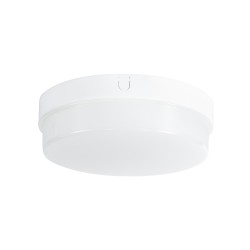 REVANO 61016 Φωτιστικό Πλαφονιέρα Οροφής LED 15W 1350lm 180° AC 220-240V Αδιάβροχο IP54 Θερμό Λευκό 2700K - Lumileds SMD Chip - Λευκό Γαλακτερό - Μ17 x Π17 x Υ5cm - 2 Χρόνια Εγγύηση
