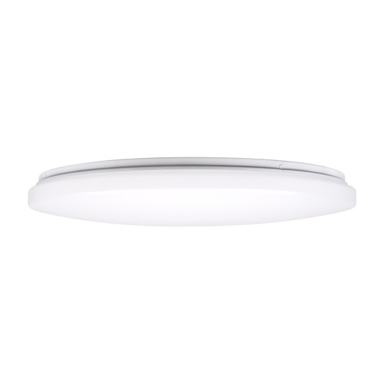 AVA 61017 Πλαφονιέρα Οροφής LED CCT 76W 8372lm 120° AC 220-240V - Εναλλαγή Φωτισμού μέσω Τηλεχειριστηρίου All In One Ψυχρό Λευκό 6000k+Φυσικό Λευκό 4500k+Θερμό Λευκό 2700k Dimmable Φ48cm - Λευκό - 3 Years Warranty