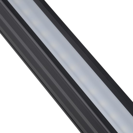 MARKET 61021-S Γραμμικό Φωτιστικό Οροφής Linear LED 18W 2200lm 60° AC 220-240V Μ120 x Π2 x Υ4cm Φυσικό Λευκό 4500K - Μαύρο - 3 Years Warranty