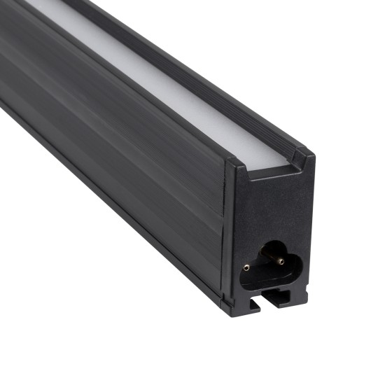 MARKET 61021-S Γραμμικό Φωτιστικό Οροφής Linear LED 18W 2200lm 60° AC 220-240V Μ120 x Π2 x Υ4cm Φυσικό Λευκό 4500K - Μαύρο - 3 Years Warranty