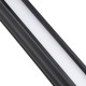 OFFICE 61024-S Γραμμικό Φωτιστικό Οροφής Linear LED 18W 2200lm 120° AC 220-240V Μ120 x Π2 x Υ4cm Φυσικό Λευκό 4500K - Μαύρο - 3 Years Warranty