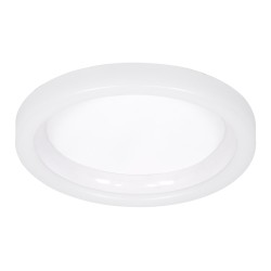 ARIANA 61035 Μοντέρνο Φωτιστικό Οροφής LED 55W 6376lm 120° AC 220-240V IP20 Ρυθμιζόμενο Λευκό CCT με Χειριστήριο από 2700K έως 6000K Dimmable - Lumileds SMD Chip - Λευκό Ματ - Μ48 x Π48 x Υ9cm - 3 Χρόνια Εγγύηση