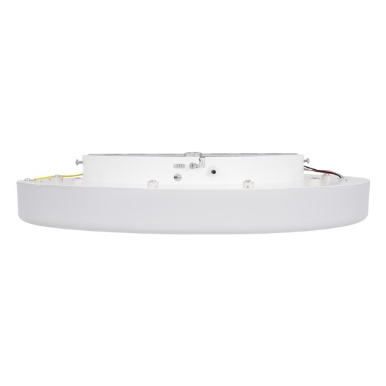 ARIANA 61035 Πλαφονιέρα Οροφής Κύκλος LED CCT 55W 6376lm 120° AC 220-240V - Εναλλαγή Φωτισμού μέσω Τηλεχειριστηρίου All In One Ψυχρό Λευκό 6000k+Φυσικό Λευκό 4500k+Θερμό Λευκό 2700k Dimmable Φ48cm - Λευκό - 3 Years Warranty