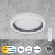 ARIANA 61036 Πλαφονιέρα Οροφής Κύκλος LED CCT 55W 6376lm 120° AC 220-240V - Εναλλαγή Φωτισμού μέσω Τηλεχειριστηρίου All In One Ψυχρό Λευκό 6000k+Φυσικό Λευκό 4500k+Θερμό Λευκό 2700k Dimmable Φ48cm - Ανθρακί - 3 Years Warranty