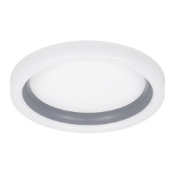 ARIANA 61036 Μοντέρνο Φωτιστικό Οροφής LED 55W 6376lm 120° AC 220-240V IP20 Ρυθμιζόμενο Λευκό CCT με Χειριστήριο από 2700K έως 6000K Dimmable - Lumileds SMD Chip - Γκρι - Μ48 x Π48 x Υ9cm - 3 Χρόνια Εγγύηση