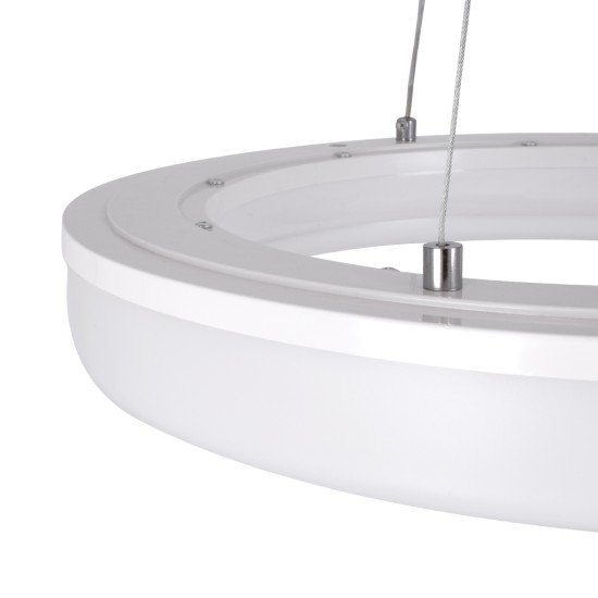 ARIANA 61038 Κρεμαστή Πλαφονιέρα Οροφής Κύκλος LED CCT 55W 6376lm 120° AC 220-240V - Εναλλαγή Φωτισμού μέσω Τηλεχειριστηρίου All In One Ψυχρό Λευκό 6000k+Φυσικό Λευκό 4500k+Θερμό Λευκό 2700k Dimmable Φ48cm - Λευκό - 3 Years Warranty ARIANA 61038 Κρεμαστή Πλαφονιέρα Οροφής Κύκλος LED CCT 55W 6376lm 120° AC 220-240V - Εναλλαγή Φωτισμού μέσω Τηλεχειριστηρίου All In One Ψυχρό Λευκό 6000k+Φυσικό Λευκό 4500k+Θερμό Λευκό 2700k Dimmable Φ48cm - Λευκό - 3 Years Warranty