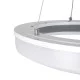 ARIANA 61039 Μοντέρνο Κρεμαστό Φωτιστικό Οροφής LED 55W 6376lm 120° AC 220-240V IP20 Ρυθμιζόμενο Λευκό CCT με Χειριστήριο από 2700K έως 6000K Dimmable - Lumileds SMD Chip - Γκρι - Μ48 x Π48 x Υ6.5cm - 3 Χρόνια Εγγύηση
