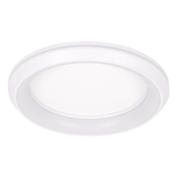 MELINA 61041 Μοντέρνο Φωτιστικό Οροφής LED 55W 6376lm 120° AC 220-240V IP20 Ρυθμιζόμενο Λευκό CCT με Χειριστήριο από 2700K έως 6000K Dimmable - Lumileds SMD Chip - Λευκό Ματ - Μ48 x Π48 x Υ9cm - 3 Χρόνια Εγγύηση
