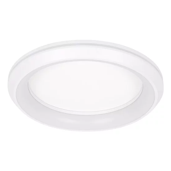 MELINA 61041 Μοντέρνο Φωτιστικό Οροφής LED 55W 6376lm 120° AC 220-240V IP20 Ρυθμιζόμενο Λευκό CCT με Χειριστήριο από 2700K έως 6000K Dimmable - Lumileds SMD Chip - Λευκό Ματ - Μ48 x Π48 x Υ9cm - 3 Χρόνια Εγγύηση