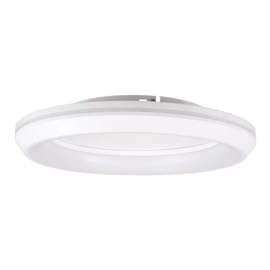 MELINA 61041 Μοντέρνο Φωτιστικό Οροφής LED 55W 6376lm 120° AC 220-240V IP20 Ρυθμιζόμενο Λευκό CCT με Χειριστήριο από 2700K έως 6000K Dimmable - Lumileds SMD Chip - Λευκό Ματ - Μ48 x Π48 x Υ9cm - 3 Χρόνια Εγγύηση