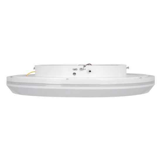 MELINA 61041 Πλαφονιέρα Οροφής Κύκλος LED CCT 55W 6376lm 120° AC 220-240V - Εναλλαγή Φωτισμού μέσω Τηλεχειριστηρίου All In One Ψυχρό Λευκό 6000k+Φυσικό Λευκό 4500k+Θερμό Λευκό 2700k Dimmable Φ48cm - Λευκό - 3 Years Warranty