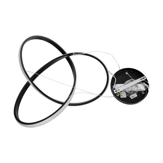 DEXTER 61049 Κρεμαστό Φωτιστικό Οροφής Design LED CCT 72W 8064lm 300° AC 220-240V - Εναλλαγή Φωτισμού μέσω Τηλεχειριστηρίου All In One Ψυχρό 6000k+Φυσικό 4500k+Θερμό 2700k Dimmable Φ56cm - Μαύρο - 3 Years Warranty DEXTER 61049 Κρεμαστό Φωτιστικό Οροφής Design LED CCT 72W 8064lm 300° AC 220-240V - Εναλλαγή Φωτισμού μέσω Τηλεχειριστηρίου All In One Ψυχρό 6000k+Φυσικό 4500k+Θερμό 2700k Dimmable Φ56cm - Μαύρο - 3 Years Warranty