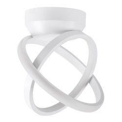 AMELIA 61053 Μοντέρνο Φωτιστικό Οροφής LED 20W 2400lm 300° AC 220-240V IP20 Ρυθμιζόμενο Λευκό CCT με On/Off 2700K/4500K/6000K - Lumileds SMD Chip - Λευκό Ματ - Μ24.5 x Π16 x Υ25cm - 3 Χρόνια Εγγύηση