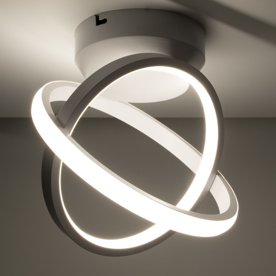 AMELIA 61053 Φωτιστικό Οροφής Design LED CCT 20W 2400lm 300° AC 220-240V - Εναλλαγή Φωτισμού μέσω Διακόπτη On/Off All In One Ψυχρό 6000k+Φυσικό 4500k+Θερμό 2700k Μ24.5 x Π16 x Υ25cm - Λευκό AMELIA 61053 Φωτιστικό Οροφής Design LED CCT 20W 2400lm 300° AC 220-240V - Εναλλαγή Φωτισμού μέσω Διακόπτη On/Off All In One Ψυχρό 6000k+Φυσικό 4500k+Θερμό 2700k Μ24.5 x Π16 x Υ25cm - Λευκό