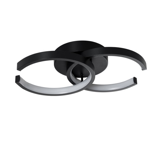 EVA 61067 Φωτιστικό Οροφής Design LED CCT 16W 1920lm 300° AC 220-240V - Εναλλαγή Φωτισμού μέσω Διακόπτη On/Off All In One Ψυχρό 6000k+Φυσικό 4500k+Θερμό 2700k Μ33 x Π21 x Υ7cm - Μαύρο EVA 61067 Φωτιστικό Οροφής Design LED CCT 16W 1920lm 300° AC 220-240V - Εναλλαγή Φωτισμού μέσω Διακόπτη On/Off All In One Ψυχρό 6000k+Φυσικό 4500k+Θερμό 2700k Μ33 x Π21 x Υ7cm - Μαύρο