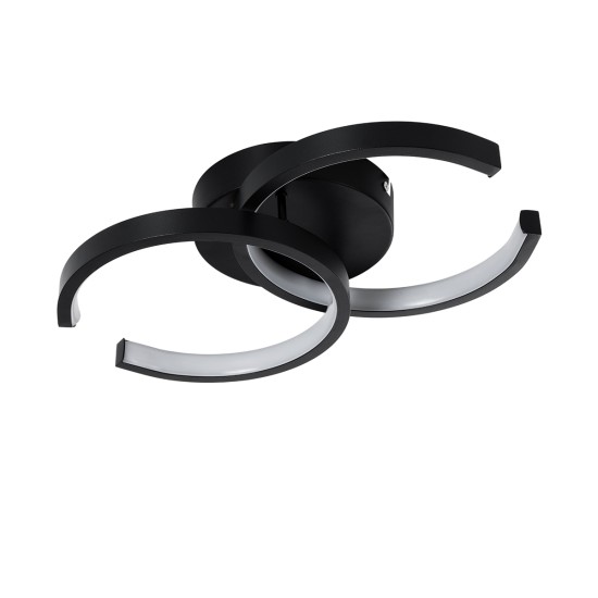 EVA 61067 Φωτιστικό Οροφής Design LED CCT 16W 1920lm 300° AC 220-240V - Εναλλαγή Φωτισμού μέσω Διακόπτη On/Off All In One Ψυχρό 6000k+Φυσικό 4500k+Θερμό 2700k Μ33 x Π21 x Υ7cm - Μαύρο EVA 61067 Φωτιστικό Οροφής Design LED CCT 16W 1920lm 300° AC 220-240V - Εναλλαγή Φωτισμού μέσω Διακόπτη On/Off All In One Ψυχρό 6000k+Φυσικό 4500k+Θερμό 2700k Μ33 x Π21 x Υ7cm - Μαύρο