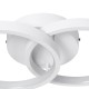EVA 61068 Φωτιστικό Οροφής Design LED CCT 16W 1920lm 300° AC 220-240V - Εναλλαγή Φωτισμού μέσω Διακόπτη On/Off All In One Ψυχρό 6000k+Φυσικό 4500k+Θερμό 2700k Μ33 x Π21 x Υ7cm - Λευκό