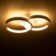 EVA 61068 Φωτιστικό Οροφής Design LED CCT 16W 1920lm 300° AC 220-240V - Εναλλαγή Φωτισμού μέσω Διακόπτη On/Off All In One Ψυχρό 6000k+Φυσικό 4500k+Θερμό 2700k Μ33 x Π21 x Υ7cm - Λευκό