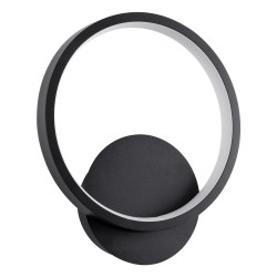 TED 61070 Μοντέρνο Φωτιστικό Τοίχου - Απλίκα LED 9W 1080lm 300° AC 220-240V IP20 Ρυθμιζόμενο Λευκό CCT με On/Off 2700K/4500K/6000K - Lumileds SMD Chip - Μαύρο Ματ - Μ20 x Π5.5 x Υ23cm - 3 Χρόνια Εγγύηση